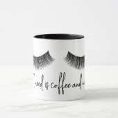 Fun Text met Eyelashes Mok (Midden)