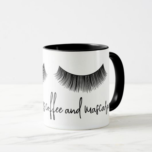 Fun Text met Eyelashes Mok (Voorkant rechts)