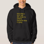 Fun Thanksgiving I'm Thankful For Mashed Potatoes Hoodie (Voorkant)