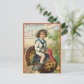 Fun Thanksgiving Turkey Friendsgiving Feestdagenkaart (Staand voorkant)