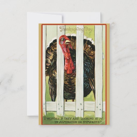 Fun  Thanksgiving Turkey Friendsgiving Kaart (Voorkant)