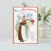 Fun  Thanksgiving Turkey Friendsgiving Kaart (Staand voorkant)