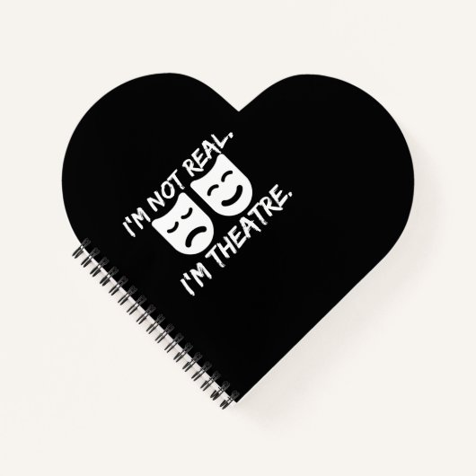 Fun Theatermaskers Gift for Actor Producer Directo Notitieboek (Voorkant)