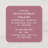 Fun "This Kind" Photo, Graduation Party Ticket (Achterkant)