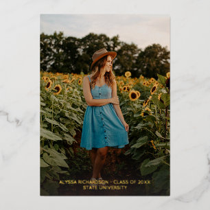 Fun Three Photo Folie Afstuderen Aankondiging