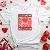 Fun Tic-Tac-Toe Valentijnsdag T-shirt