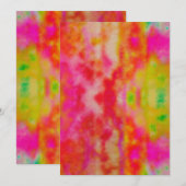 Fun Tie Dye Hartelijk dank Feestdagenkaart (Voorkant / Achterkant)