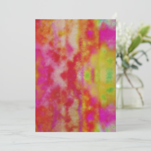 Fun Tie Dye Hartelijk dank Feestdagenkaart (Staand voorkant)