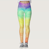 Fun Tie Dye Rainbow Yoga Leggings (Voorkant)