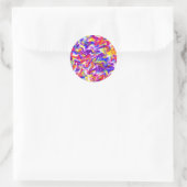 Fun Tie Dye Ronde Sticker (Tas)