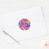 Fun Tie Dye Ronde Sticker (Envelop)