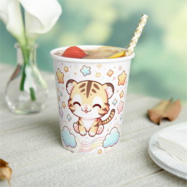 Fun Tiger Baby shower Papier Papieren Bekers