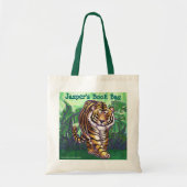 Fun Tiger Personalized Book Bag Tote Bag (Voorkant)