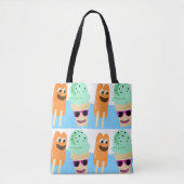 Fun-tijdbehandelingen, bevroren tote bag (Voorkant)
