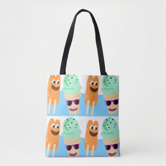 Fun-tijdbehandelingen, bevroren tote bag (Voorkant)