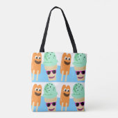 Fun-tijdbehandelingen, bevroren tote bag (Achterkant)