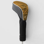 Fun Tijger Aangepaste Naam Dierenprint Golfheadcover (Schuin)