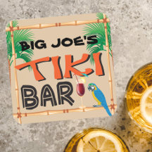 Fun Tiki Bar met aangepaste naam