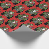 Fun Tiled kersttrekker - omloop Cadeaupapier (Hoek)