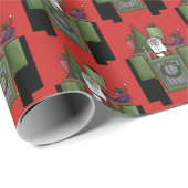 Fun Tiled kersttrekker - omloop Cadeaupapier (Rol Hoek)
