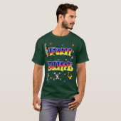 FUN TIME Mannen basic T-shirt (Voorkant volledig)