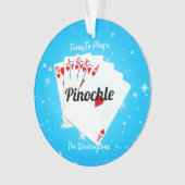 Fun Time to Play Pinochle Blue Ornament (voorkant)