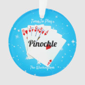 Fun Time to Play Pinochle Blue Ornament (voorkant)