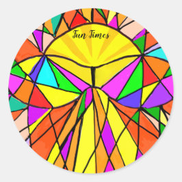 Fun Times Circular Stickers Brighest Multicolors