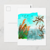 Fun Times met Grandma Contemmodern Uitzicht buiten Briefkaart (Voorkant / Achterkant)