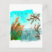 Fun Times met Grandma Contemmodern Uitzicht buiten Briefkaart (Voorkant)