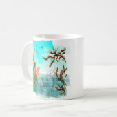 Fun Times met Grandma Contemmodern Uitzicht buiten Koffiemok (Voorkant links)