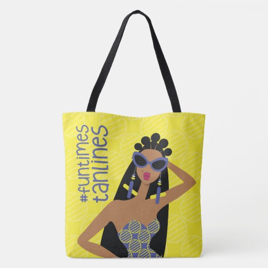 Fun Times Tan Lines Shoulder Tas (Achterkant)