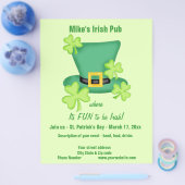Fun to be Irish St. Patrick's Business Promotion Flyer (Enkel)