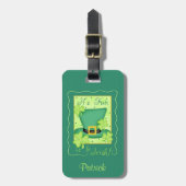 Fun to be Irish St. Patrick's Name Personalized Bagagelabel (Voorkant verticaal)