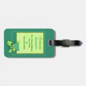 Fun to be Irish St. Patrick's Name Personalized Bagagelabel (Achterkant horizontaal)