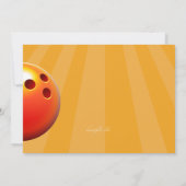 Fun to Spare Bowling Invitation Kaart (Achterkant)