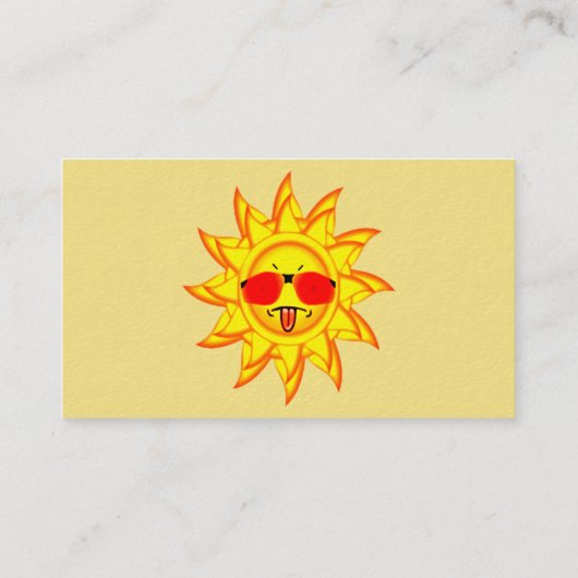 Fun too Hot Sunshine Shade Blind Company Visitekaartje (Achterkant)