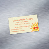 Fun too Hot Sunshine Shade Blind Magnetisch Visitekaartje (Voorbeeld)