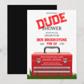 Fun Toolbox Gast Groom Wedding Shower Kaart (Voorkant / Achterkant)