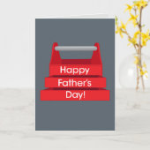 Fun Toolbox Vaderdag Red en Grey Kaart (Gele Bloem)