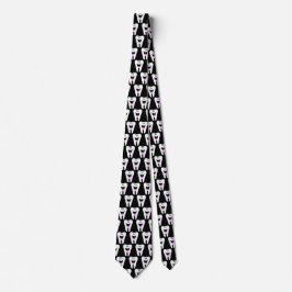 Fun Tooth Necktie of Stropdas w/ Happy, glimlachen