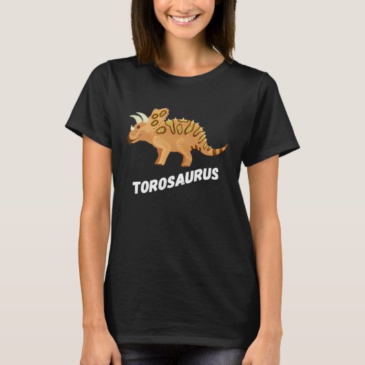 Fun Torosaurus Dinosaur T-shirt (Voorkant)