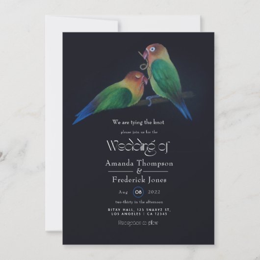 Fun Tortelduifjes Weddenschap Kaart (Voorkant)