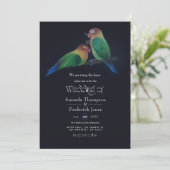 Fun Tortelduifjes Weddenschap Kaart (Staand voorkant)