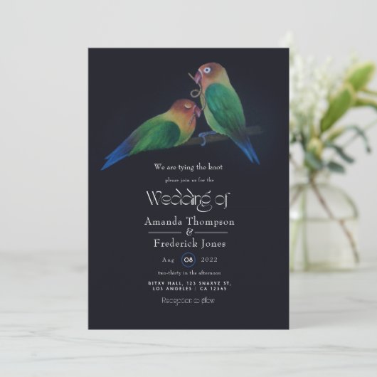 Fun Tortelduifjes Weddenschap Kaart (Staand voorkant)