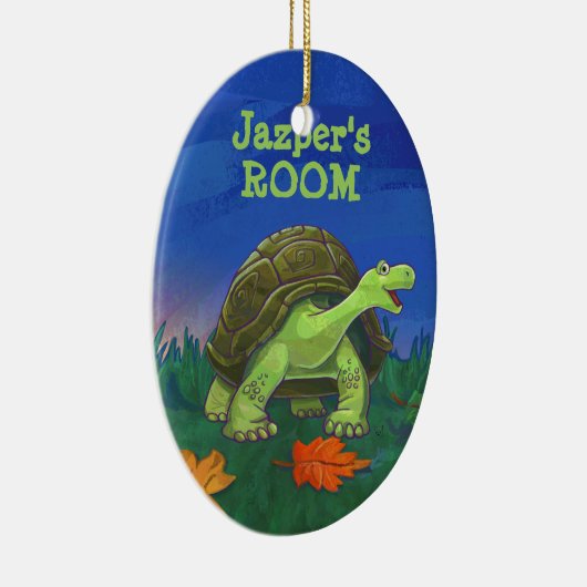 Fun Tortoise Personalized Room Ornament (Rechts)