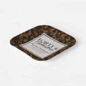 Fun Tortoise Shell Birthday Forty and Fabulous Papieren Bordje (Gebogen)