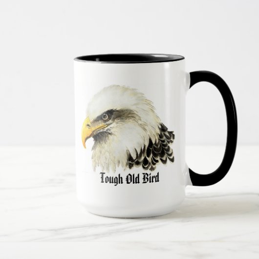 Fun "Tough old Bird" Humor Bald Eagle Bird Mok (Rechts)