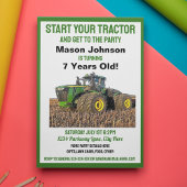 Fun Tractor Birthday Kind Equipment Yellow Kaart