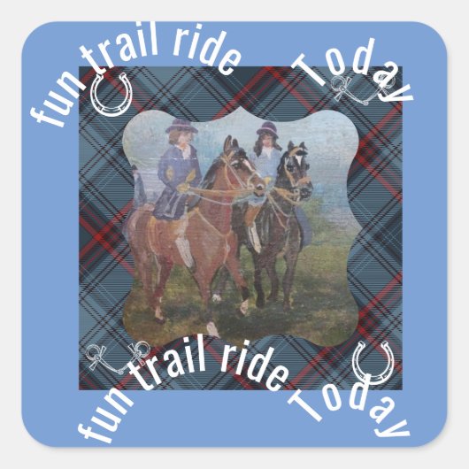 Fun trail rijden vandaag Sticker (Voorkant)